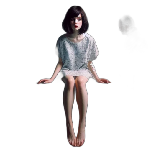 dress, creature, face, umbrella transparent PNG cut-out