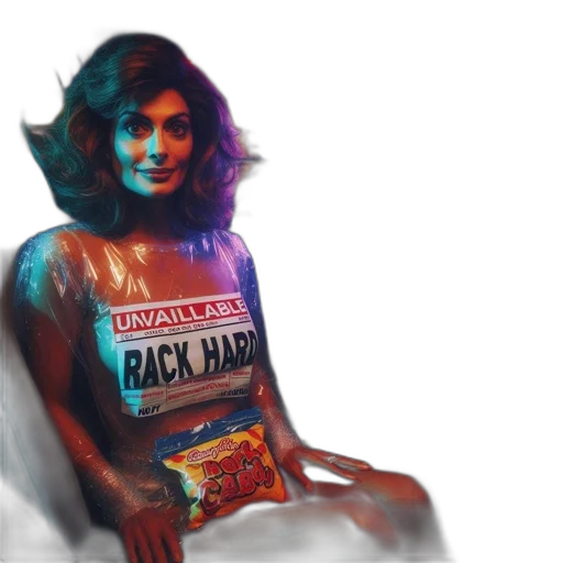 dress, comic book art, concept art, vaporwave transparent PNG cut-out