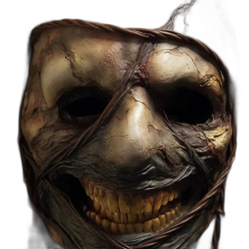 mask, face, creature, staff transparent PNG cut-out