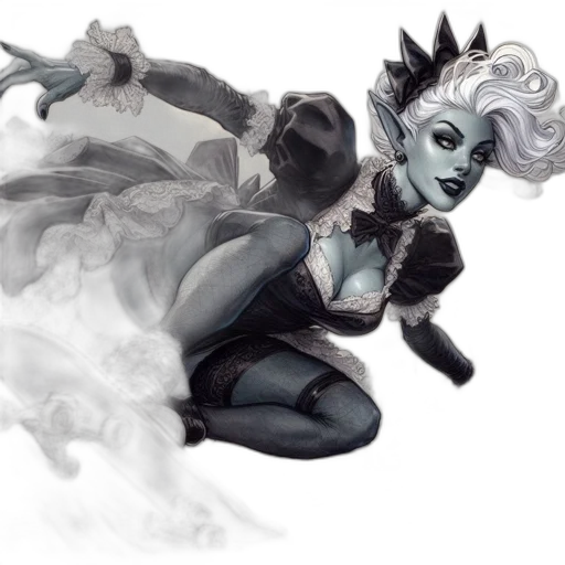 concept art, fantasy art, comic book art, watercolor transparent PNG cut-out
