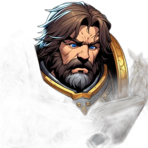 face, staff, weapon, fantasy art transparent PNG cut-out