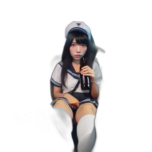 robot, dress, hat, weapon transparent PNG cut-out