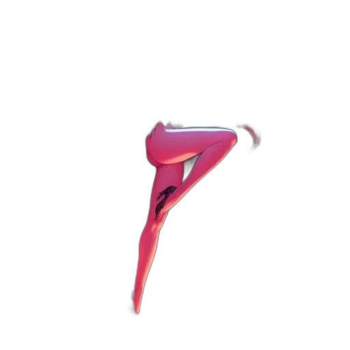 shoes, weapon, staff, hair transparent PNG cut-out