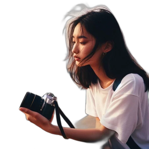 face, weapon, robot, hair transparent PNG cut-out