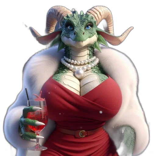 dragon, dress, animal, concept art transparent PNG cut-out