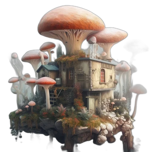 building, furniture, concept art, fantasy art transparent PNG cut-out