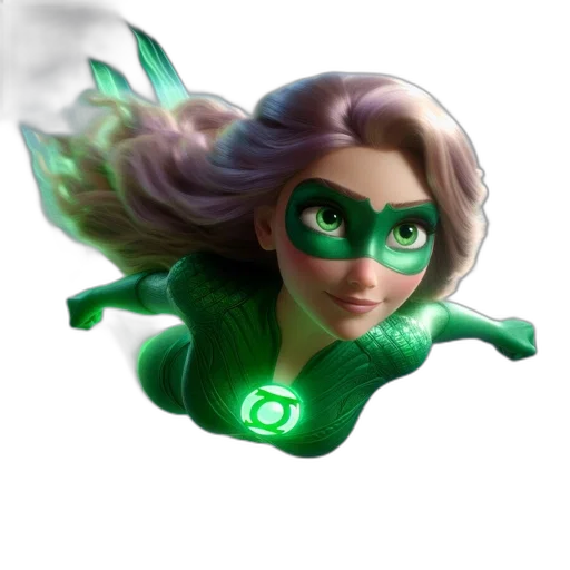 mask, staff, comic book art, 3d render transparent PNG cut-out