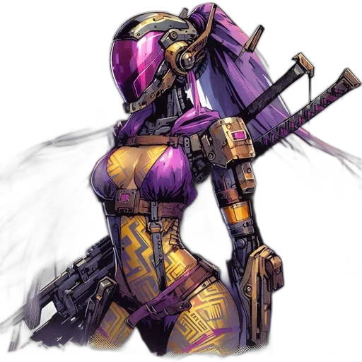 weapon, robot, sword, concept art transparent PNG cut-out