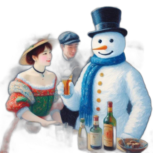 bottle, oil painting, pixel art, concept art transparent PNG cut-out