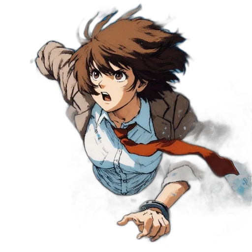 staff, weapon, jacket, face transparent PNG cut-out