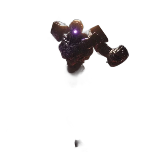 robot, weapon, staff, creature transparent PNG cut-out