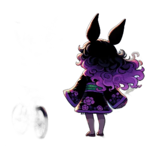 dress, creature, staff, mask transparent PNG cut-out
