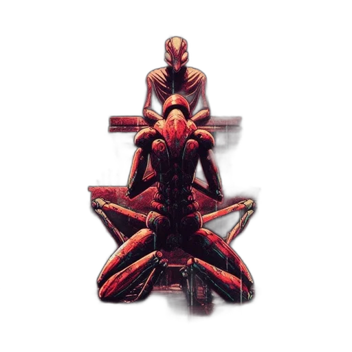 robot, concept art, comic book art, pixel art transparent PNG cut-out
