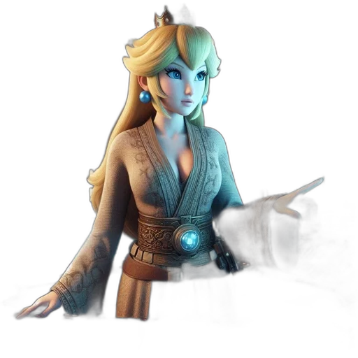 staff, fantasy art, concept art, 3d render transparent PNG cut-out