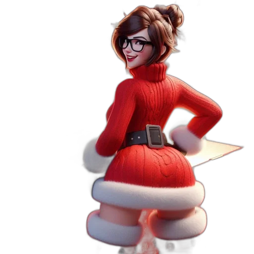 dress, staff, concept art, 3d render transparent PNG cut-out