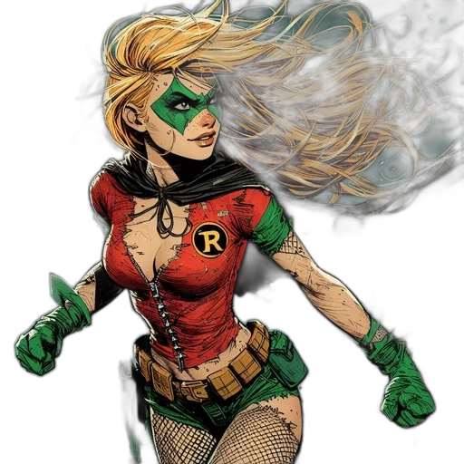 comic book art, concept art, cartoon, fantasy art transparent PNG cut-out