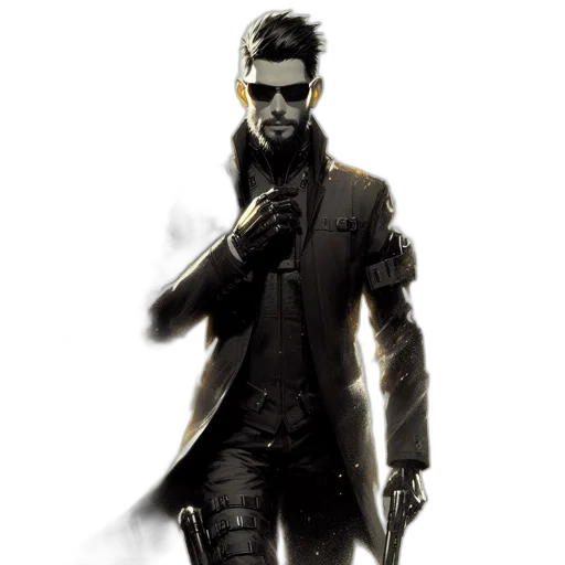 jacket, concept art, cyberpunk, photorealistic transparent PNG cut-out