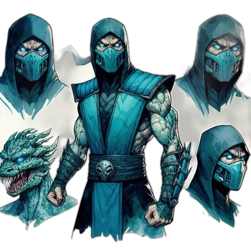 mask, concept art, comic book art, fantasy art transparent PNG cut-out