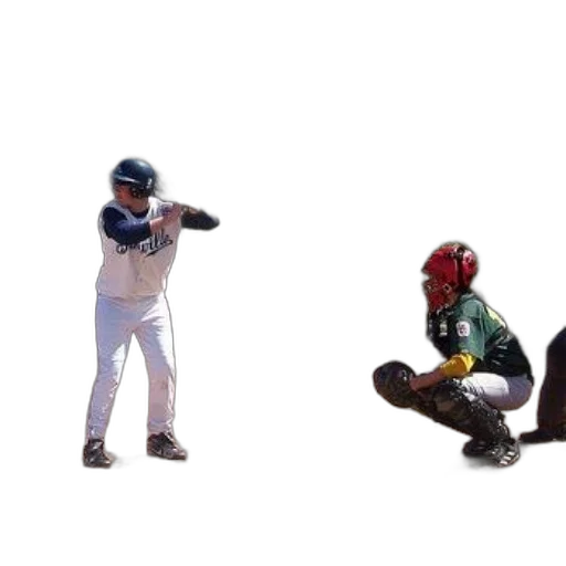 baseball, player, white, uniform transparent PNG cut-out