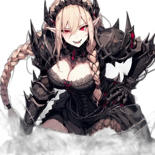 dragon, weapon, dress, crown transparent PNG cut-out