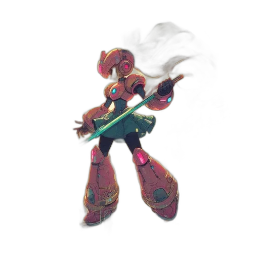 robot, weapon, staff, sword transparent PNG cut-out