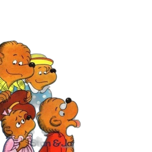 concept art, fire, berenstain, bears transparent PNG cut-out