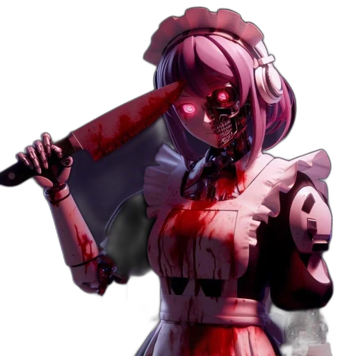 staff, weapon, robot, face transparent PNG cut-out