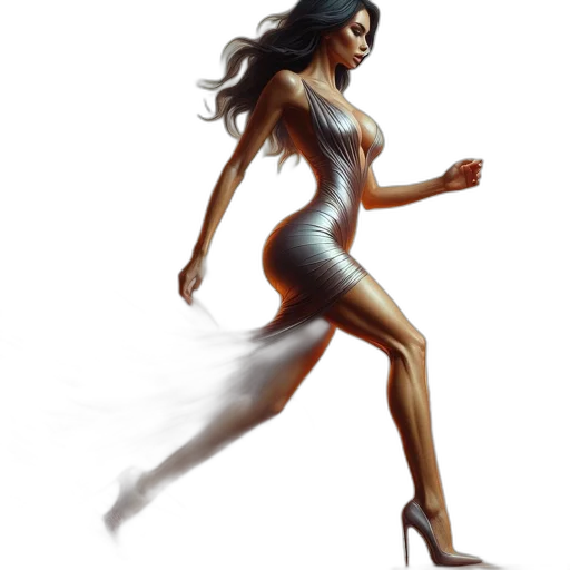 dress, concept art, comic book art, fantasy art transparent PNG cut-out
