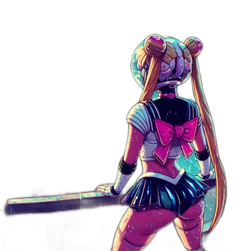 robot, weapon, staff, sword transparent PNG cut-out