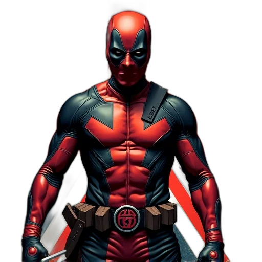 comic book art, concept art, 3d render, red transparent PNG cut-out