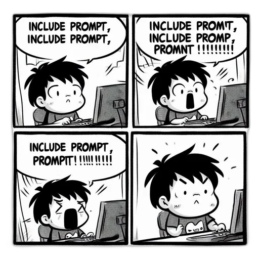 4-panel, comic, features, person transparent PNG cut-out