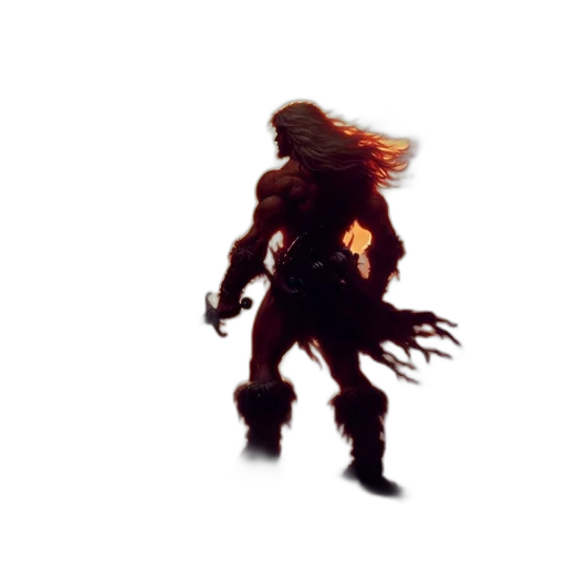 hair, creature, animal, staff transparent PNG cut-out