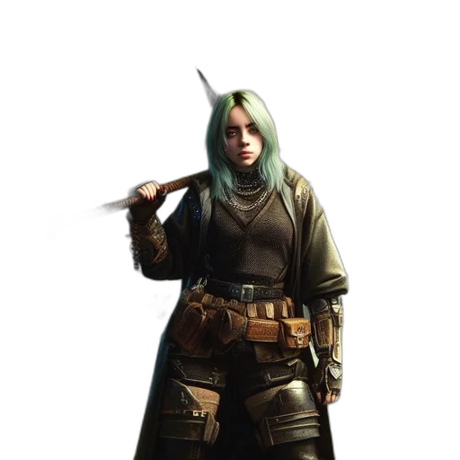 staff, weapon, jacket, sword transparent PNG cut-out