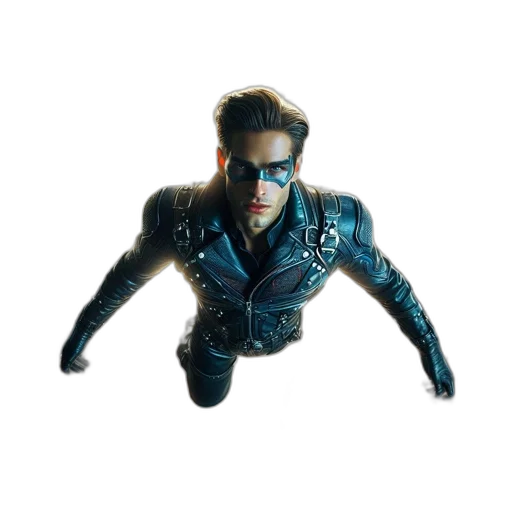 jacket, mask, face, robot transparent PNG cut-out
