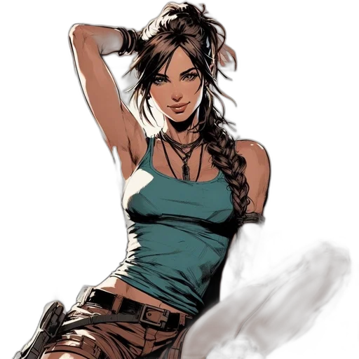 comic book art, concept art, fantasy art, cartoon transparent PNG cut-out