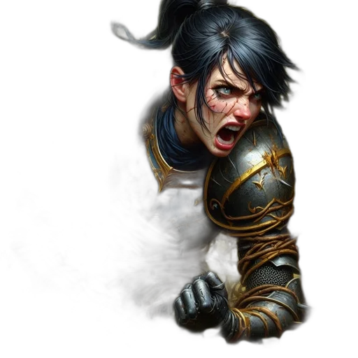 face, staff, dragon, weapon transparent PNG cut-out