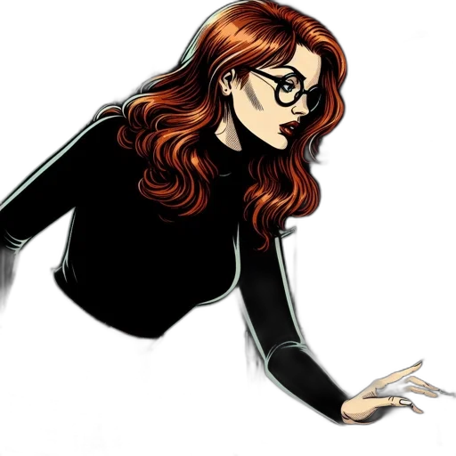 jacket, staff, comic book art, cartoon transparent PNG cut-out