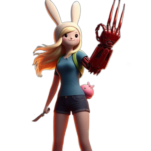 weapon, staff, dress, 3d render transparent PNG cut-out