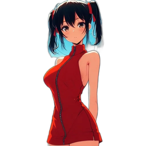 dress, staff, weapon, robot transparent PNG cut-out