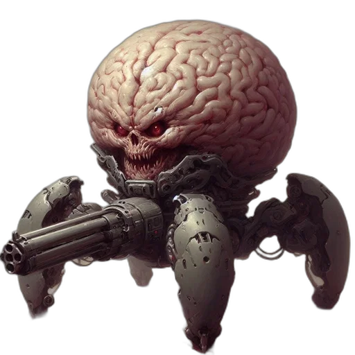 robot, weapon, face, mask transparent PNG cut-out