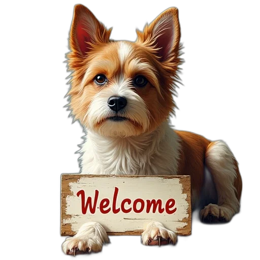 photorealistic, dog, painted, acrylics transparent PNG cut-out