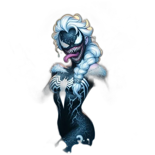 creature, mask, jewelry, staff transparent PNG cut-out
