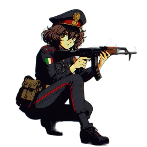 weapon, staff, jacket, animal transparent PNG cut-out