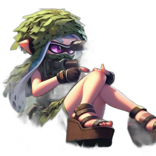 weapon, staff, mask, hat transparent PNG cut-out