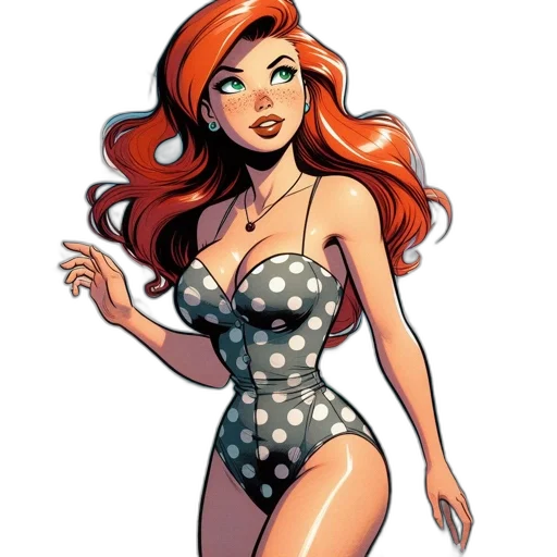 dress, comic book art, cartoon, concept art transparent PNG cut-out