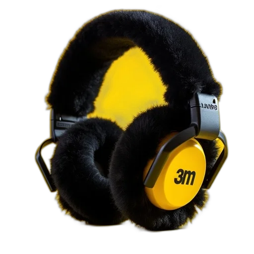 peltof, series, earmuffs, black transparent PNG cut-out