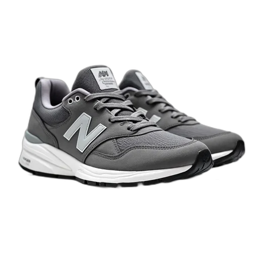 shoes, pair, grey, new transparent PNG cut-out
