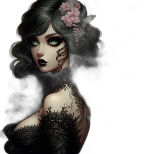 mask, dress, fantasy art, concept art transparent PNG cut-out