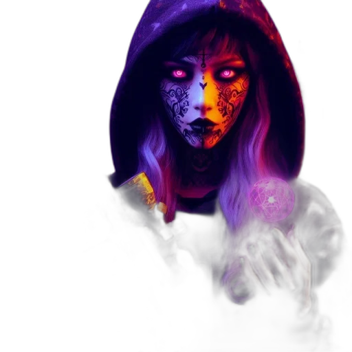 mask, face, creature, jacket transparent PNG cut-out