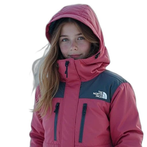 jacket, face, 3d render, photorealistic transparent PNG cut-out